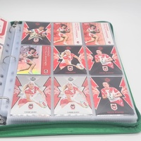 Large View NRL 2025 Footy Trading Cards Set in 9 Pocket Green Album Official Licensed