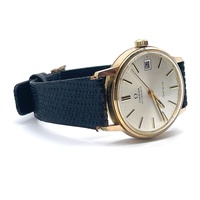 Omega Geneve 9K Gold Automatic Ladies Analog Watch Vintage Swiss Made