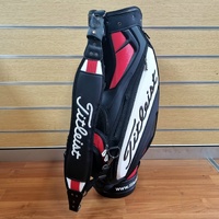 Large View Titleist 9.5 Inch Golf Bag Tour Staff Cart 6-Way Divider Black Red White