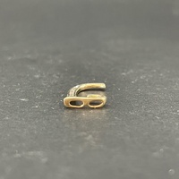 Ladies 9ct Yellow Gold Natural Diamond Letter J Pendant