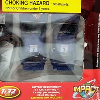 Hot Trax 1:32 RC Slot Car Racing Set Subaru Rally Cars 8m Track Lights