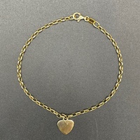 Ladies 9ct Yellow Gold Oval Belcher Link Bracelet