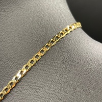 Unisex 9ct Yellow Gold Curb Link Necklace