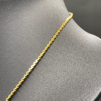 Unisex 22ct Yellow Gold Box Link Necklace