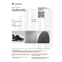 Louis Vuitton Run Away Sneakers Womens 36 Black Suede with Certificate