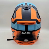 SMK Allterra X-Throttle MA575 Blue Orange Size M Motocross Helmet MX Off Road