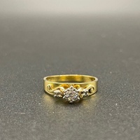 Ladies 18ct Yellow Gold Natural Diamond Ring