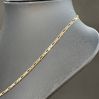 Unisex 9ct Yellow Gold Figaro Link Necklace