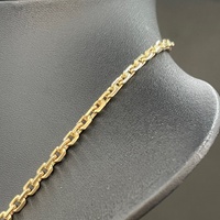 Unisex 9ct Yellow Gold Cable Link Necklace