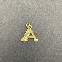 Ladies 18ct Yellow Gold Letter 'A' Pendant
