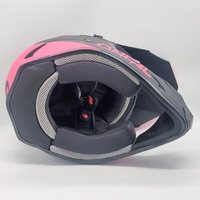 O'Neal 1 SRS Solid Helmet MX Motocross Dirt Bike Black Off-Road Pink Size S