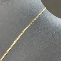 Unisex 18ct Yellow Gold Anchor Link Chain & Sword Pendant