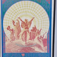 Vintage 1967 Flash Concert Poster The Doors Lothar Hand People Beefheart