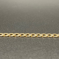 Unisex 9ct Yellow Gold Curb Link Bracelet