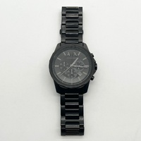 Armani Exchange AX1748 Chronograph Black Stainless Steel Watch 5ATM Date