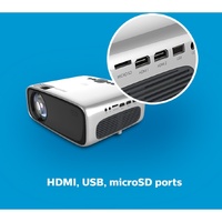 Philips NeoPix Prime 2 Home Projector NPX542/AP1 720p WiFi Screen Mirror Media