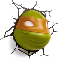 Nickelodeon TMNT Michelangelo 3D Deco Wall Mount Kids Safety Light