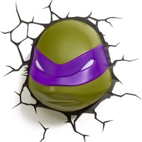 Nickelodeon TMNT Donatello 3D Deco Wall Mount Kids Safety Light