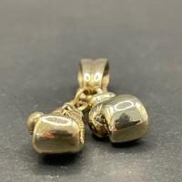 Mens 9ct Yellow Gold Boxing Gloves Pendant