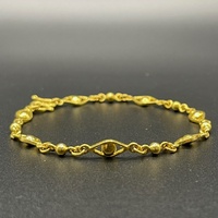 Ladies 24ct Yellow Gold Fancy Link Bracelet