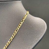 Unisex 18ct Yellow Gold Figaro Link Necklace