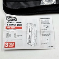 Ozito 400 Amp 12V Jump Starter And Power Bank OJS-800 with Leads and Case