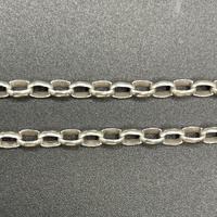 Ladies 925 Sterling Silver Belcher Link Necklace