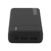 Moki Portable Travel Power Bank USB-C USB-A Compact Black 20000mAh ACC-MPB20X