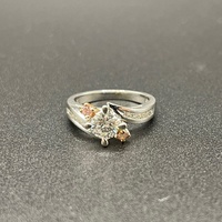 Ladies 18ct White Gold Natural Diamond Ring