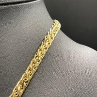 Ladies 9ct Yellow Gold Byzantine Link Necklace