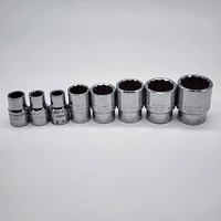Sidchrome Socket Ratchet Set 10pc Imperial Sockets Handle with Case