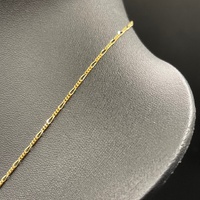 Unisex 9ct Yellow Gold Figaro Link Necklace