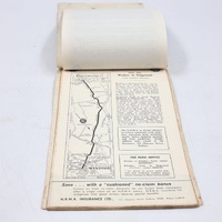 1972 NRMA Travel Guide Richmond to Adelaide via Sturt Highway Vintage Map