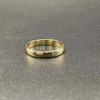 Mens 9ct Yellow Gold Plain Wedding Band Ring