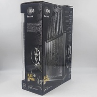 Baccarat ID3 Black Samurai iD3 7 Piece Gozen Knife Block Set 420J2