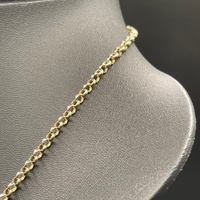 Ladies 9ct Yellow Gold Belcher Link Necklace