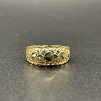 Ladies 10ct Yellow Gold Filigree Ring
