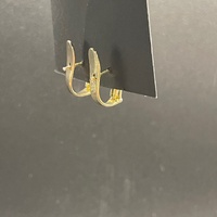 Ladies 18ct Yellow Gold Natural Diamond Earrings