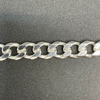 Unisex 925 Sterling Silver Curb Link Bracelet