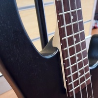 Cort Action Jr 3/4 Electric Bass Guitar Black Short Scale with Soft Case