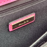 Aldo Meraegyn Lionhead Quilted Crossbody Bright Pink Ladies Bag