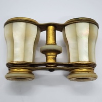 Lemaire Paris Antique Circa 1890s Mother Of Pearl Shell Opera Glasses Binocular