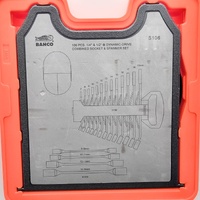 Bahco S106 106pcs 1/4 and 1/2 Inch Dynamic Driver Combined Socket Spanner Set