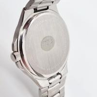 Citizen Mens Watch 1102-S068045 Blue Dial Day Date Stainless Steel Quartz 39mm