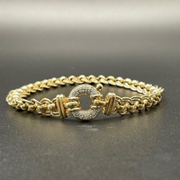 Ladies 9ct Yellow Gold Double Belcher Link Bracelet
