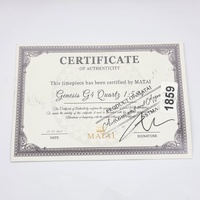 MATAI Genesis G4 Quartz Watch Silver Black Dial with Certificate of Authenticity