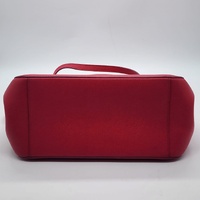 Furla Mediterranean Red Genuine Leather Tote Bag Handbag with Dust Bag