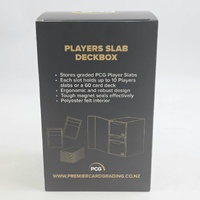 PCG Players Slab Deckbox 10 Graded Slab 60 Card Magnetic Storage