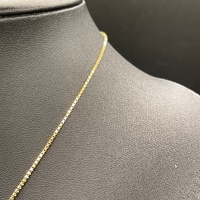 Ladies 18ct Yellow Gold Box Link Chain & Heart Pendant