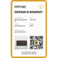 Louis Vuitton Sarah Wallet Damier Ebene Canvas Red Interior with Box